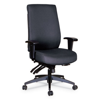 Alera Wrigley Series High Performance High-back Multifunction Task Chair, Up To 275 Lbs, Black Seat/back, Black Base