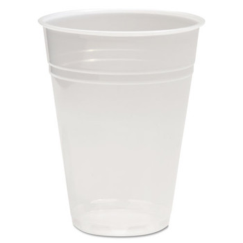 Translucent Plastic Cold Cups, 10oz, Polypropylene, 100/pack
