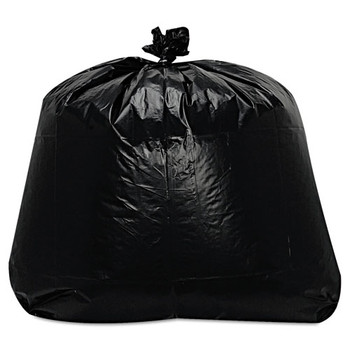 Low-density Can Liners, 56 Gal, 1.6 Mil, 23" X 47", Black, 100/carton