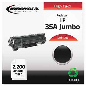 Remanufactured Black Extra High-yield Toner Cartridge, Replacement For Hp 35aj (cb435a(j)), 2,200 Page-yield