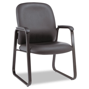 Alera Genaro High-back Guest Chair, 24.60" X 24.80" X 36.61", Black Seat/black Back, Black Base