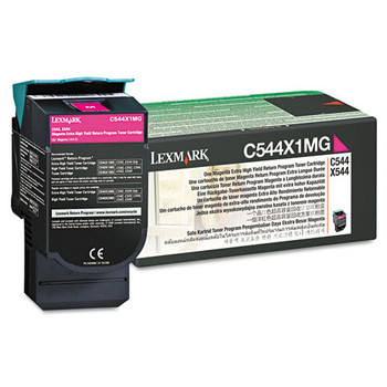 C544x1mg Return Program Extra High-yield Toner, 4000 Page-yield, Magenta