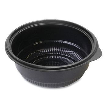 Microraves Incredi-bowl Base, 16 Oz, 6" Dia X 1.75"h, Black, 250/carton