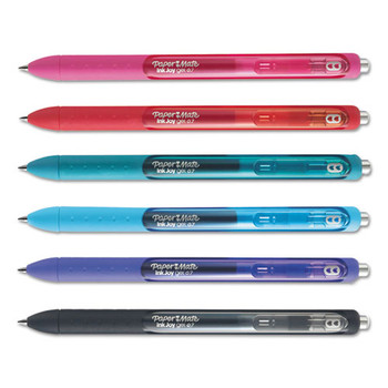 Inkjoy Retractable Gel Pen, Medium 0.7mm, Assorted Ink/barrel, 6/set
