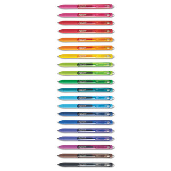 Inkjoy Retractable Gel Pen, Medium 0.7mm, Assorted Ink/barrel, 20/pack