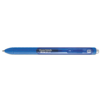 Inkjoy Retractable Gel Pen, Micro 0.5mm, Blue Ink/barrel, Dozen