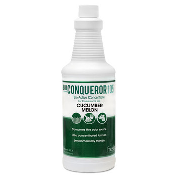 Bio Conqueror 105 Enzymatic Odor Counteractant Concentrate, Cucumber Melon, 1 Qt, 12/carton