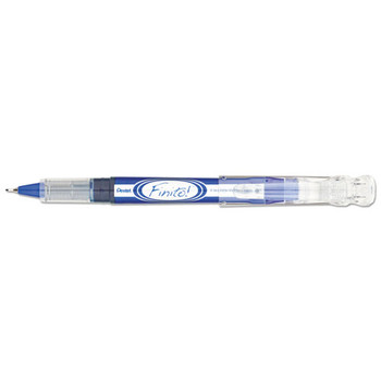 Finito! Stick Porous Point Pen, Extra-fine 0.4mm, Blue Ink, Blue/silver Barrel