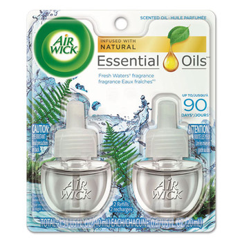 Scented Oil Refill, Fresh Waters, 0.67 Oz, 2/pack