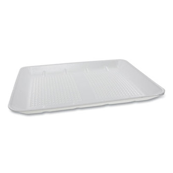 Supermarket Tray, #1014 1-compartment, Family Pack Tray, 13.88 X 9.88 X 1, White, 100/carton