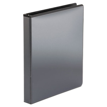 Economy Round Ring View Binder, 3 Rings, 1" Capacity, 11 X 8.5, Black - DOFF80961