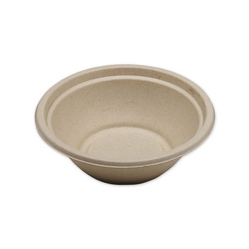 Fiber Bowls, 7.4" Dia X 2.3", 24 Oz, Natural, 500/carton