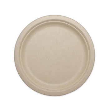 Fiber Plates, 10", Natural, 800/carton