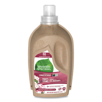 Natural Liquid Laundry Detergent, Geranium Blossoms And Vanilla, 50 Oz Bottle, 6/carton