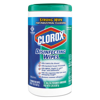 Disinfecting Wipes, 7 X 8, Fresh Scent, 75/canister