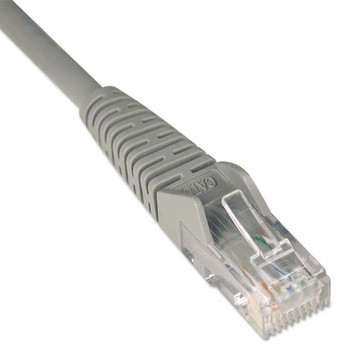 Cat6 Gigabit Snagless Molded Patch Cable, Rj45 (m/m), 7 Ft., Gray