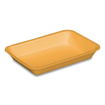 Supermarket Trays, #4d, 1-compartment, 8.63 X 6.56 X 1.27, Yellow, 400/carton