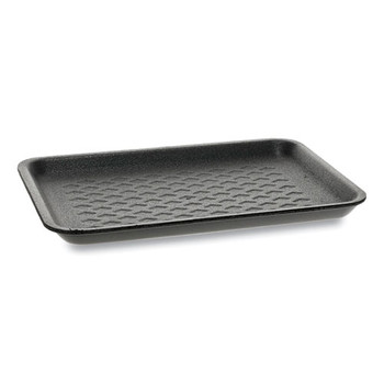 Supermarket Trays, #20s, 1-compartment, 9 X 6.5 X 0.69, Black, 500/carton