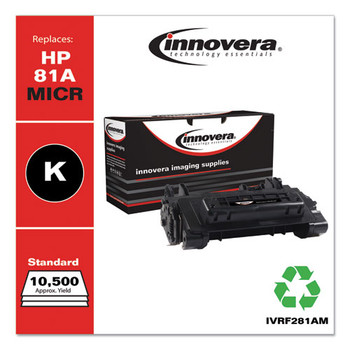 Remanufactured Black Micr Toner Cartridge, Replacement For Hp 81am (cf281a(m)), 10,500 Page-yield