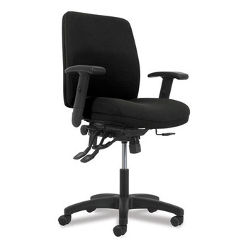Network Mid-back Task Chair, Supports Up To 250 Lbs., Black Seat/black Back, Black Base - DHONVL282Z1VA10T
