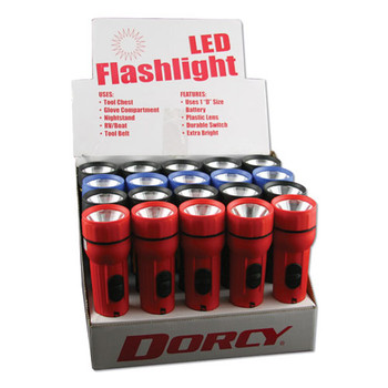 Led Utility Flashlight, 1 D Battery (sold Separately), Assorted