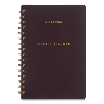 Signature Lite Weekly/monthly Planner, 8.5 X 5.75, Maroon, 2022