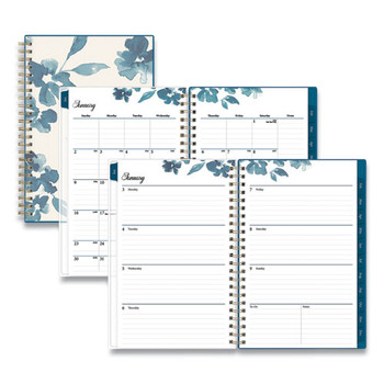 Frosted Weekly/monthly Planner, 8 X 5, Bakah Blue, 2022