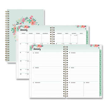 Frosted Weekly/monthly Planner, 9 X 7, Laurel, 2022