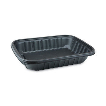 Earth Choice Entree2go Takeout Containers, 64 Oz, 11.75 X 8.75 X 2.13, Black, 200/carton