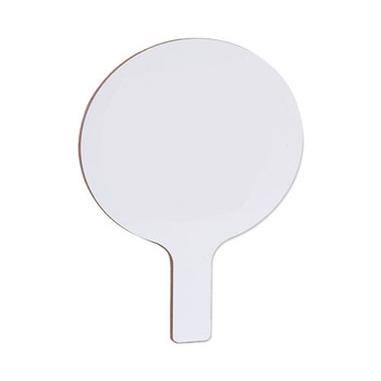 Dry Erase Paddle, 9 X 5, White, 12/pack