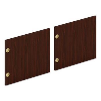 Mod Laminate Doors For 72"w Mod Desk Hutch, 17.87 X 14.83, Traditional Mahogany, 2/carton