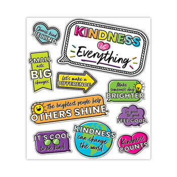 Kind Vibes Mini Bulletin Board Set, Motivation/inspiration, 14 Pieces