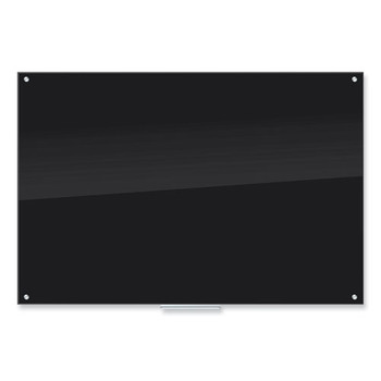 Black Glass Dry Erase Board, 70 X 47