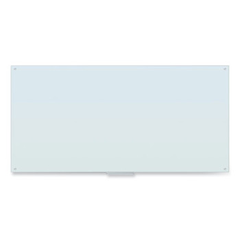 Glass Dry Erase Board, 96 X 47, White Surface