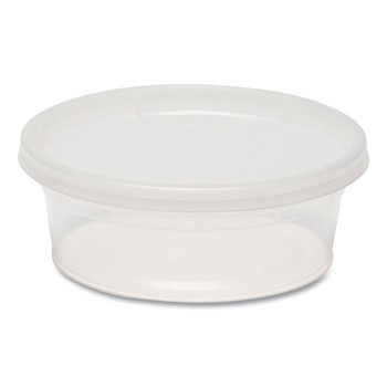 Plastic Deli Containers, 8 Oz, Clear, Plastic, 240/carton