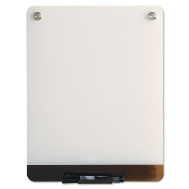 Clarity Glass Personal Dry Erase Boards, Ultra-white Backing, 12 X 16