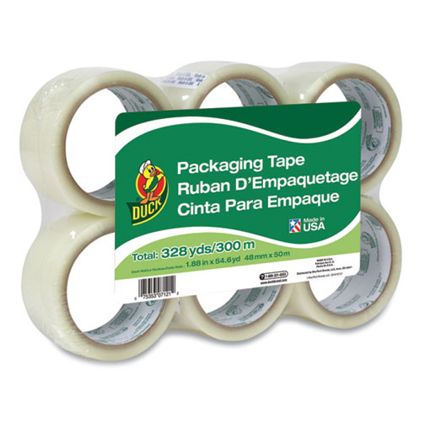 Commercial Grade Packaging Tape, 3" Core, 1.88" X 55 Yds, Clear, 6/pack