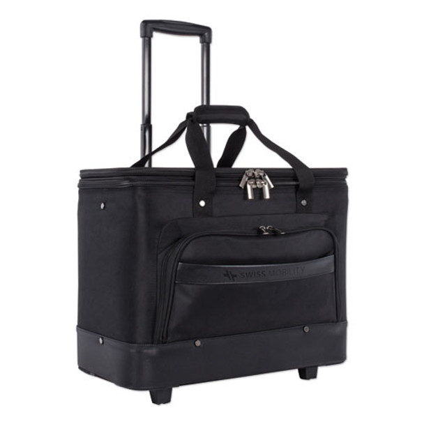 Litigation Business Case On Wheels, 11" X 19" X 16", Black