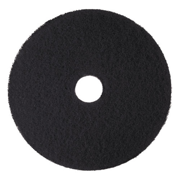 Low-speed High Productivity Floor Pads 7300, 18" Diameter, Black, 5/carton