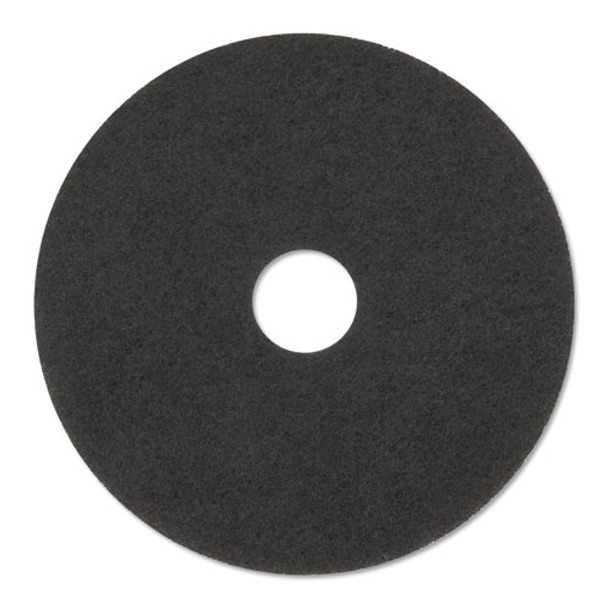 Stripper Floor Pads 7200, 14" Diameter, Black, 5/carton