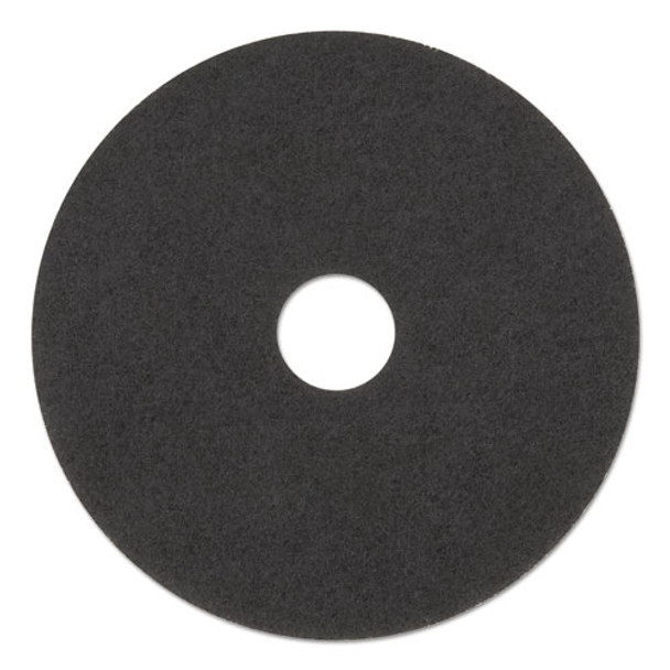 Low-speed Stripper Floor Pad 7200, 17" Diameter, Black, 5/carton