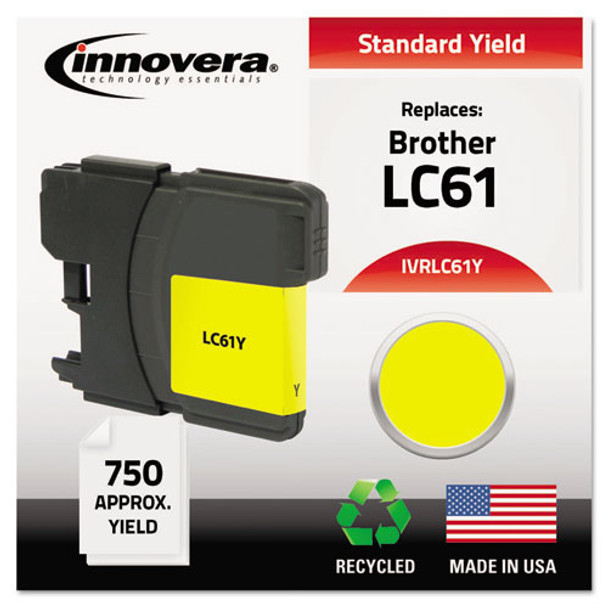 Remanufactured Lc61y Ink, 750 Page-yield, Yellow