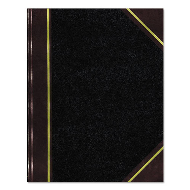 Texthide Record Book, Black/burgundy, 300 Green Pages, 14 1/4 X 8 3/4