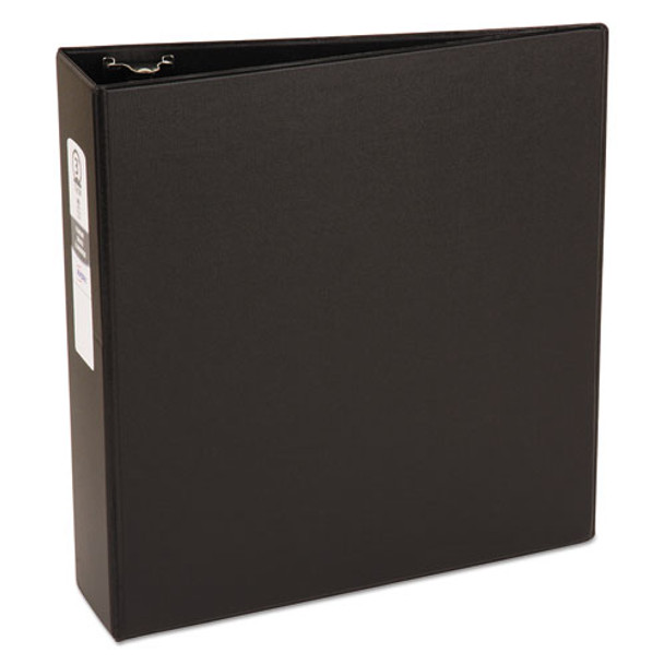 Economy Non-view Binder With Round Rings, 3 Rings, 3" Capacity, 11 X 8.5, Black