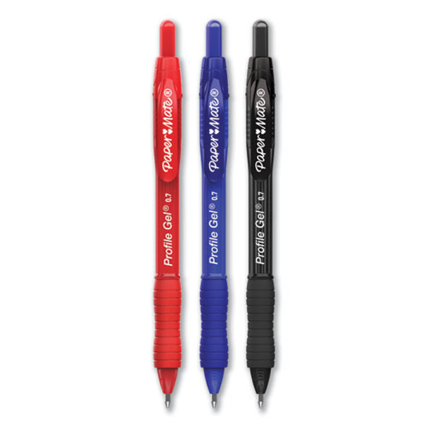 Profile Retractable Gel Pen, Medium 0.7 Mm, Assorted Ink/barrel, 36/set