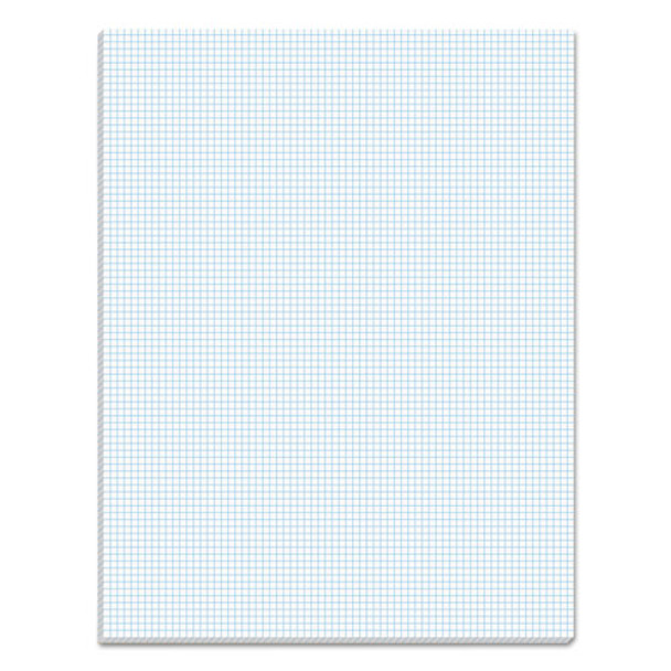 Quadrille Pads, 8 Sq/in Quadrille Rule, 8.5 X 11, White, 50 Sheets