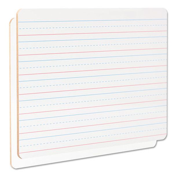 Lap/learning Dry-erase Board, Lined, 11 3/4" X 8 3/4", White, 6/pack