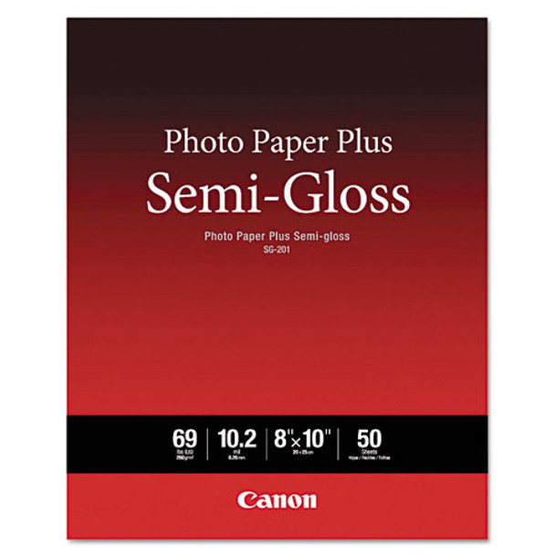 Photo Paper Plus Semi-gloss, 8 X 10, Semi-gloss White, 50/pack