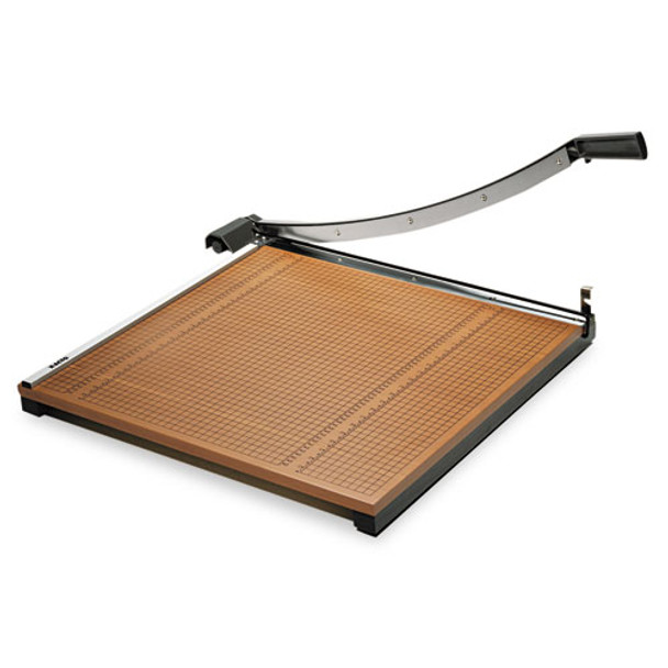 Square Commercial Grade Wood Base Guillotine Trimmer, 20 Sheets, 24" X 24"