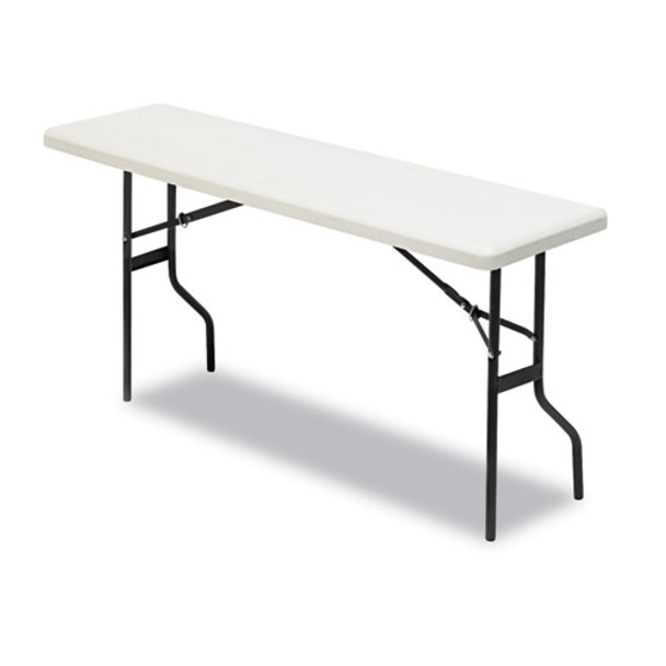 Indestructables Too 1200 Series Folding Table, 72w X 18d X 29h, Platinum